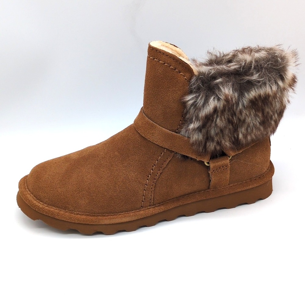 Bearpaw Shoes Womens Konnie Brown 10 Snow Boots Waterproof Cow Suede Ankle NEW